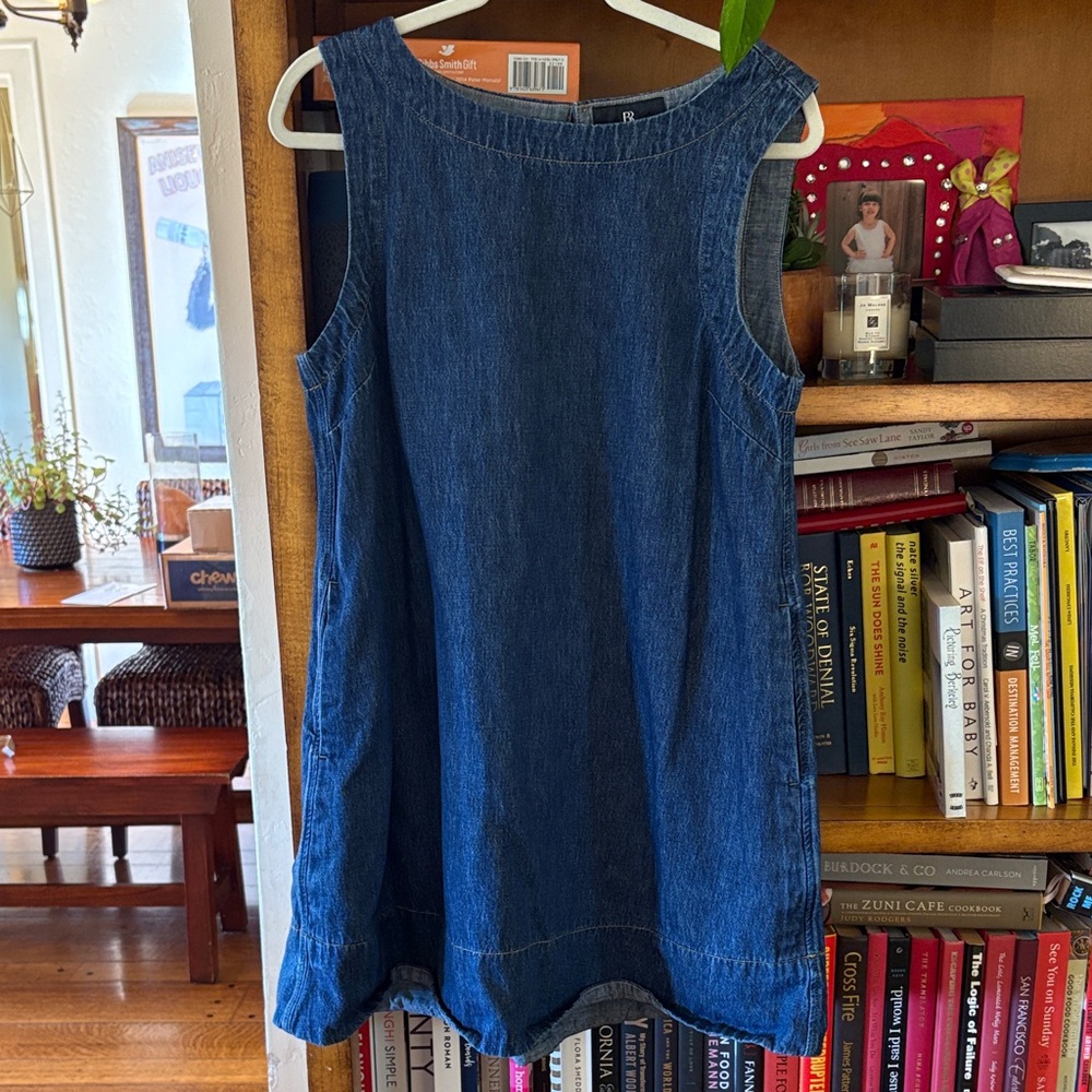 Banana Republic A-Line Blue Denim Shift Dress